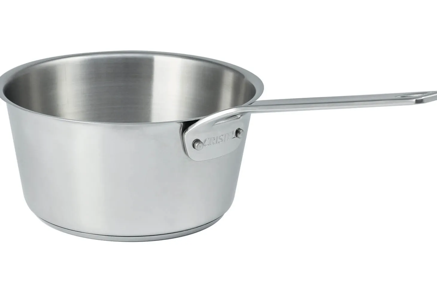 Casserole Cristel 1826 en acier inoxydable 18/10 brossé