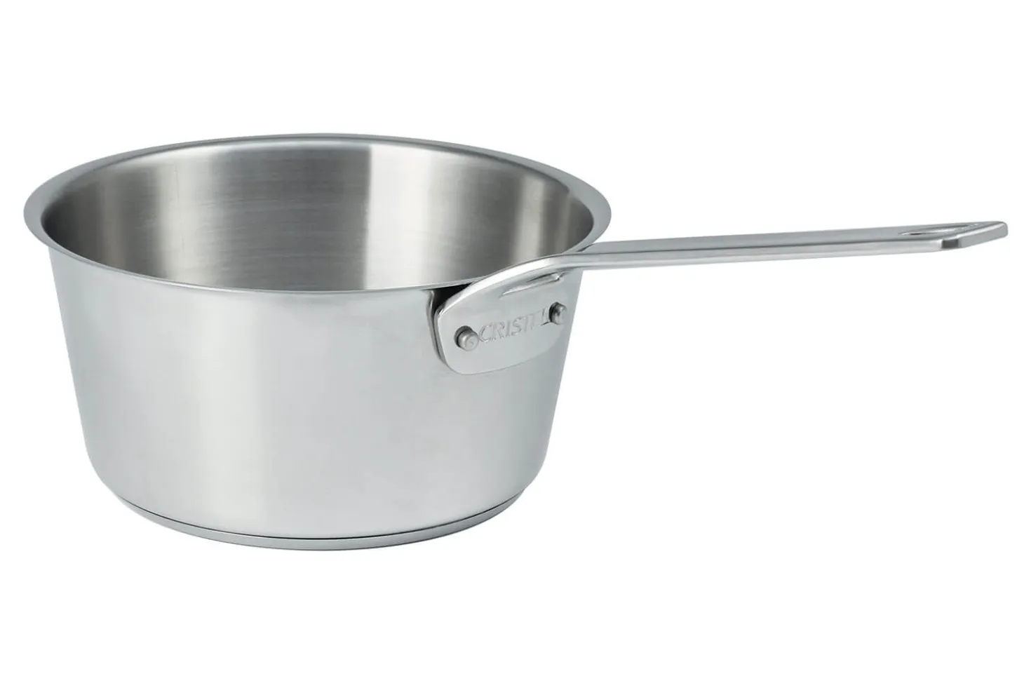 Casserole Cristel 1826 en acier inoxydable 18/10 brossé