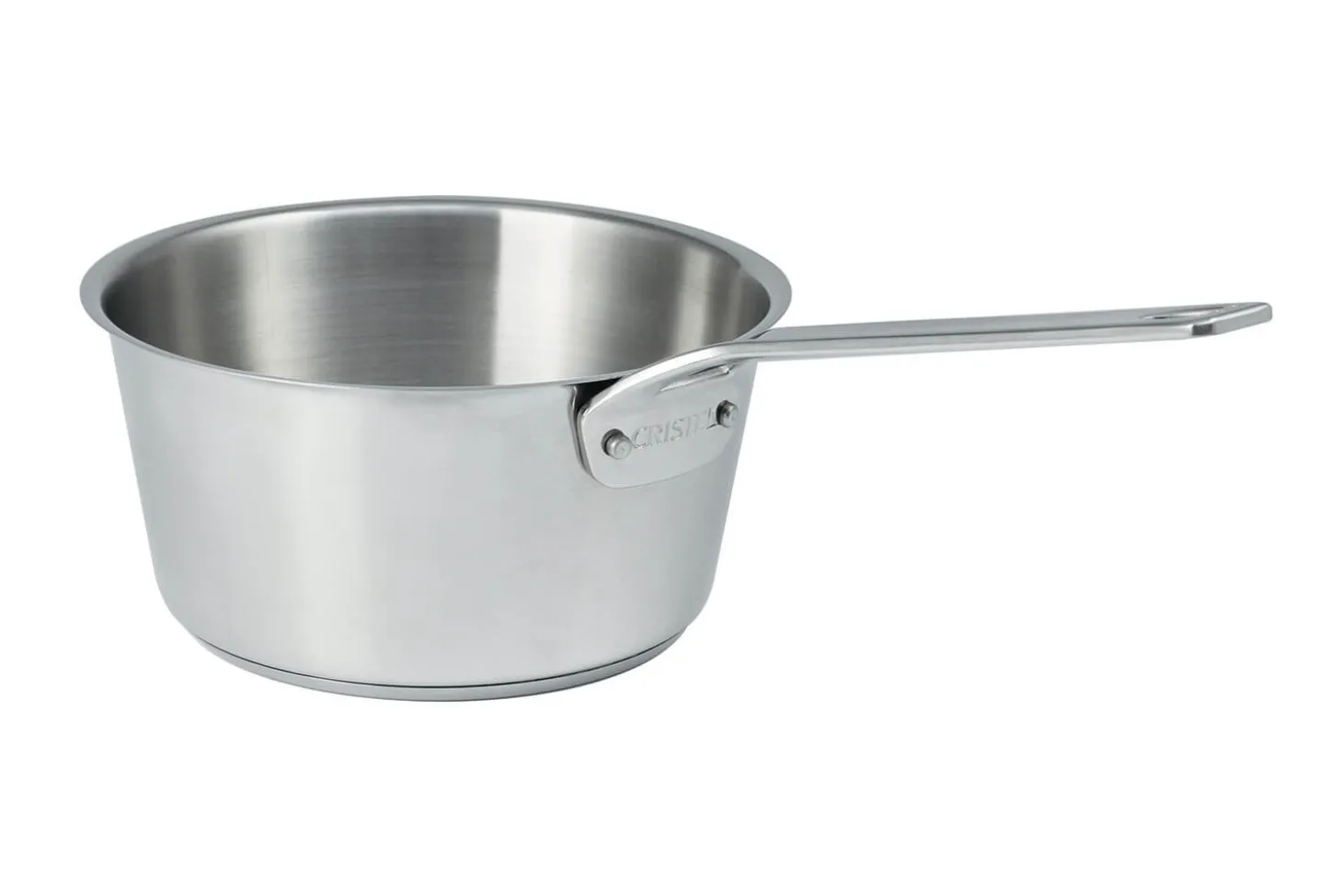 Casserole Cristel 1826 en acier inoxydable 18/10 brossé