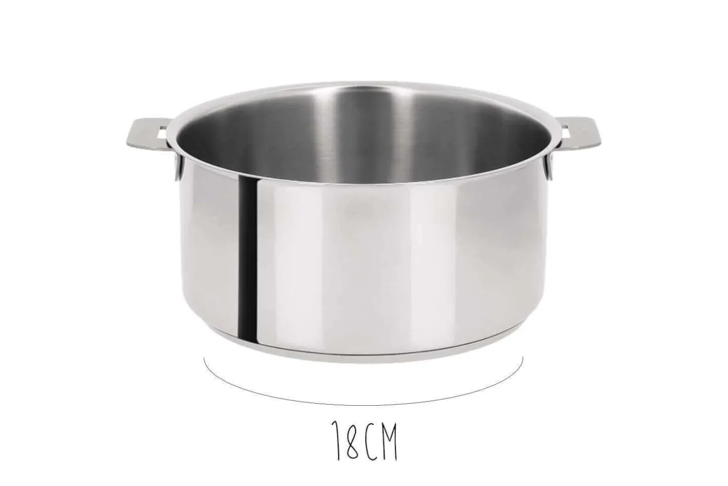 Casserole Cristel Mutine Amovible en inox