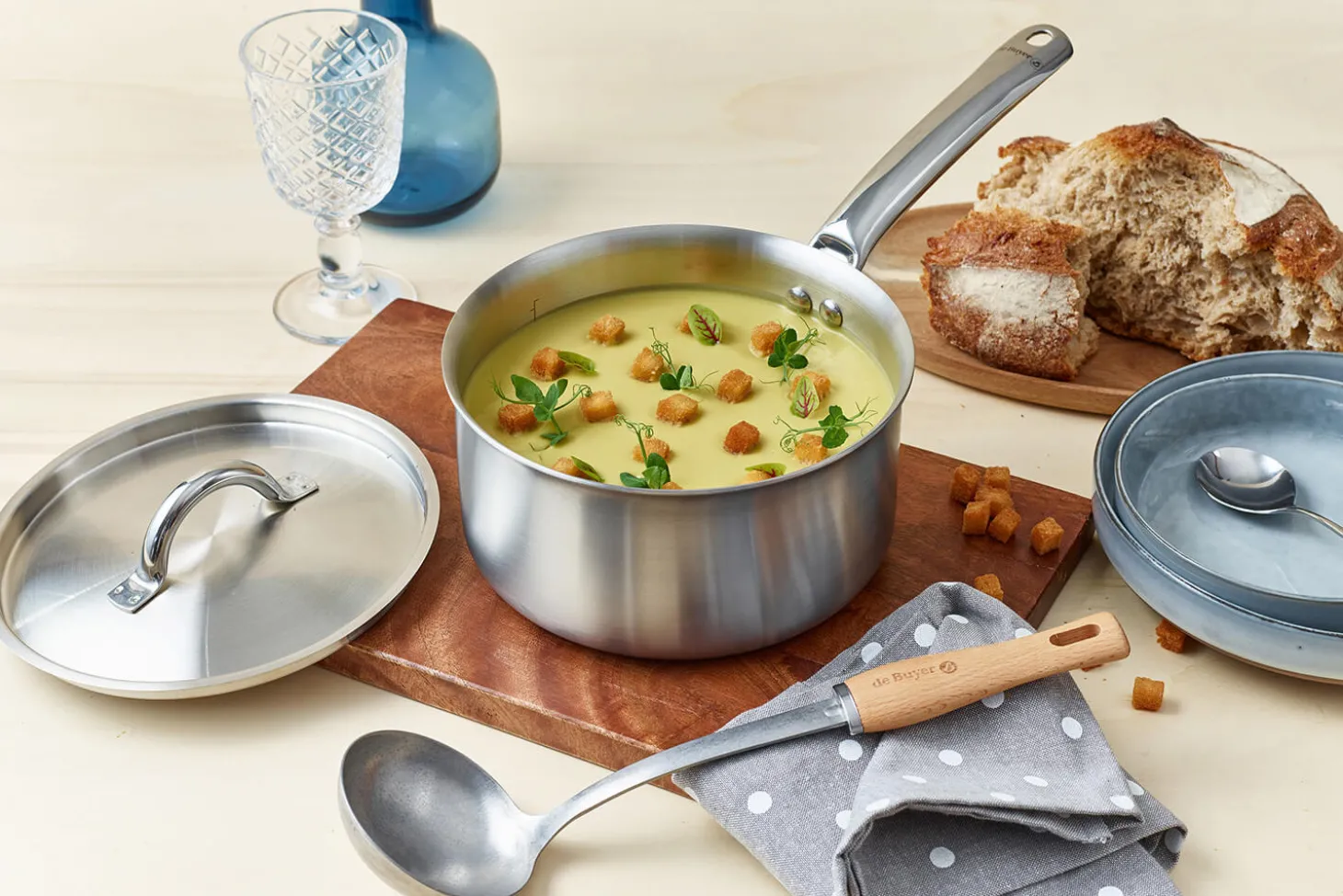 Casserole De Buyer Alchimy en inox 18/10 multicouches 3 plis