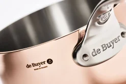Casserole en cuivre inox De Buyer Prima Matera poignée en fonte d'inox compatible induction
