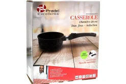 Casserole en fonte Pradel Excellence Premium 20cm façon pierre tous feux/ induction