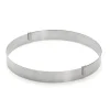 Cercle à entremets extensible De Buyer en inox hauteur 3cm - 18 à 36cm