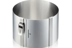 Cercle à gâteaux extensible Gefu Tondo Clip en acier inoxydable hauteur 10cm