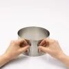 Cercle à gâteaux extensible Gefu Tondo en inox hauteur 8,5cm