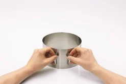 Cercle à gâteaux extensible Gefu Tondo en inox hauteur 8,5cm
