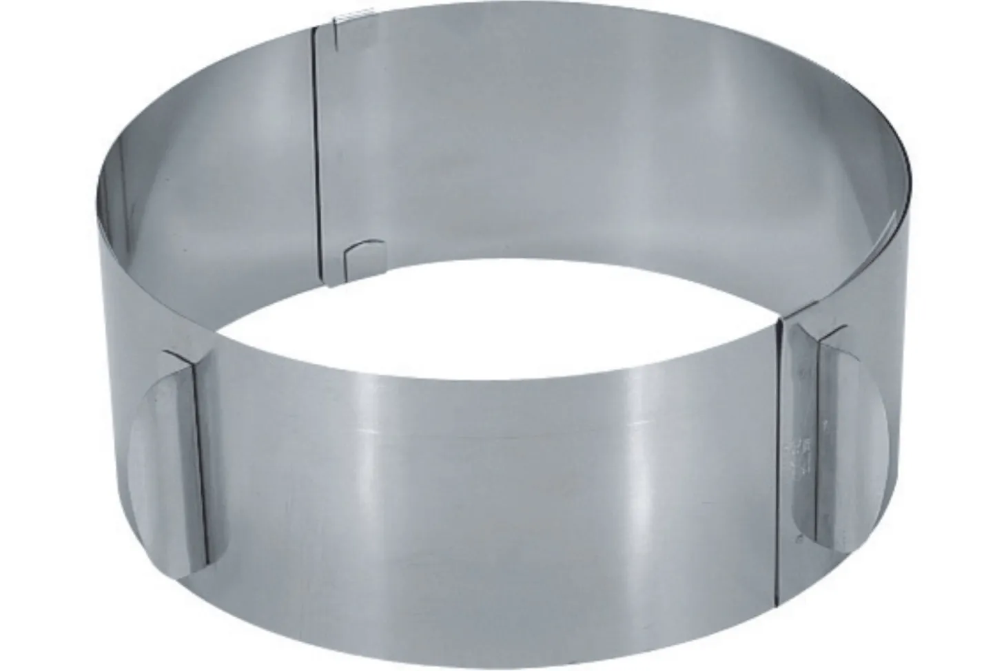Cercle à gâteaux extensible Gefu Tondo en inox hauteur 8,5cm