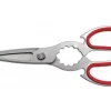 Ciseaux de cuisine Ambrogio Sanelli 21cm acier inoxydable manche rouge