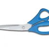 Ciseaux à poisson Bargoin 27,5cm lame crantée inox manche bleu