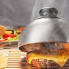 Cloche à burger et fondante Gefu BBQ en acier inox diamètre 15cm