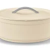 Cocotte ovale Beka Plume en aluminium 31cm - Beige