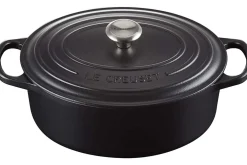 Cocotte ovale en fonte émaillée Le Creuset Signature 33cm Noir Mat
