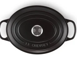 Cocotte ovale en fonte émaillée Le Creuset Signature 33cm Noir Mat
