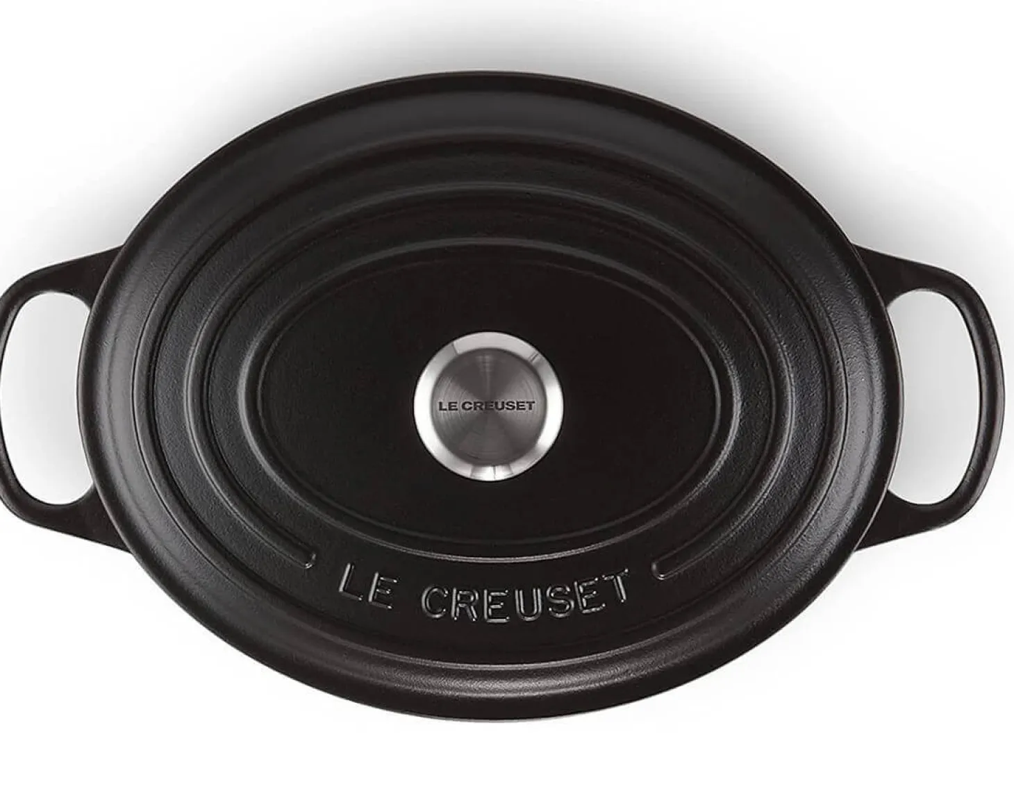 Cocotte ovale en fonte émaillée Le Creuset Signature 33cm Noir Mat