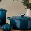 Cocotte ovale en fonte émaillée Le Creuset Signature 29cm Deep Teal