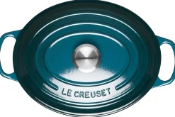 Cocotte ovale en fonte émaillée Le Creuset Signature 29cm Deep Teal