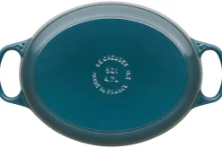 Cocotte ovale en fonte émaillée Le Creuset Signature 29cm Deep Teal