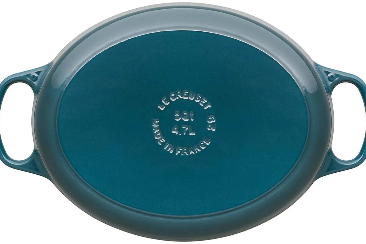 Cocotte ovale en fonte émaillée Le Creuset Signature 29cm Deep Teal
