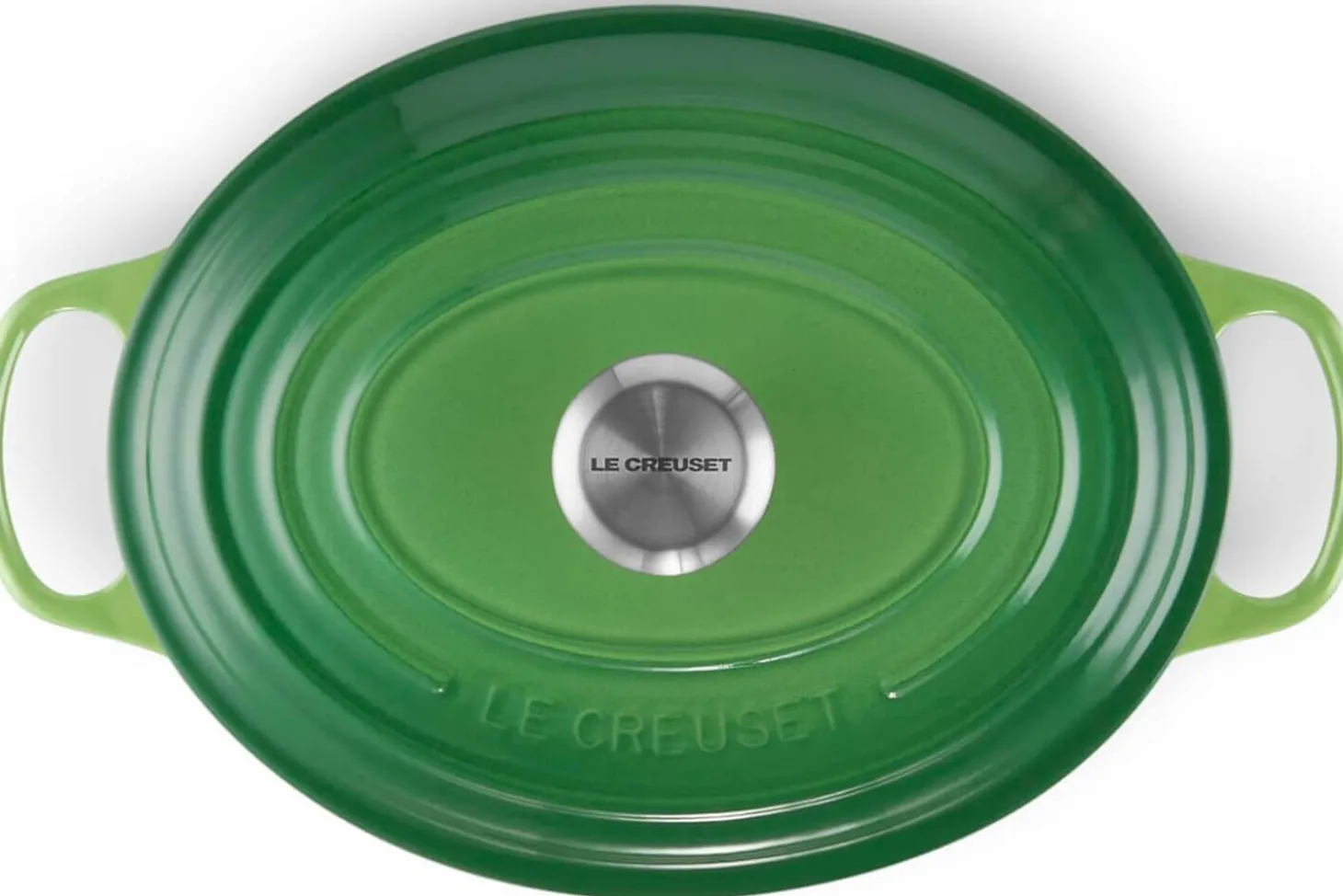 Cocotte ovale en fonte émaillée Le Creuset Signature 29cm Bambou