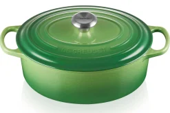 Cocotte ovale en fonte émaillée Le Creuset Signature 29cm Bambou