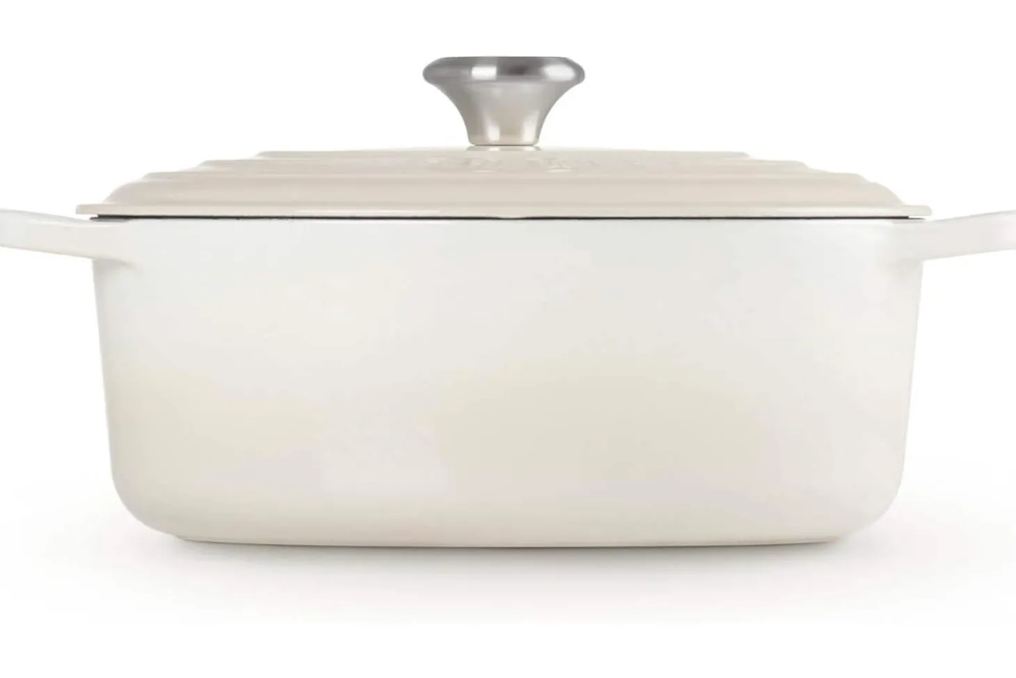 Cocotte ovale en fonte émaillée Le Creuset Signature 29cm Meringue