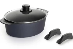 Cocotte ovale Woll Diamond Lite en fonte d'aluminium + anses amovibles polymère