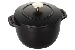 Cocotte à riz et légumineuses Staub Gohan en fonte émaillée noir mat