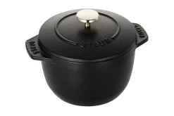 Cocotte à riz et légumineuses Staub Gohan en fonte émaillée noir mat