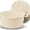 Cocotte ronde Beka Plume en aluminium 24cm - Beige