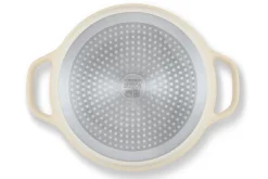 Cocotte ronde Beka Plume en aluminium 24cm - Beige