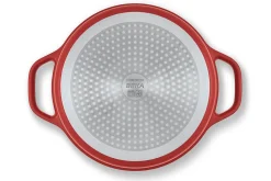 Cocotte ronde Beka Plume en aluminium 24cm - Rouge