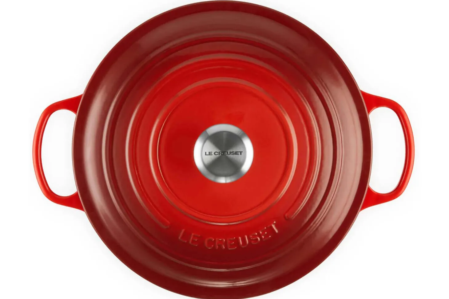 Cocotte ronde en fonte émaillée Le Creuset Signature 24cm Cerise