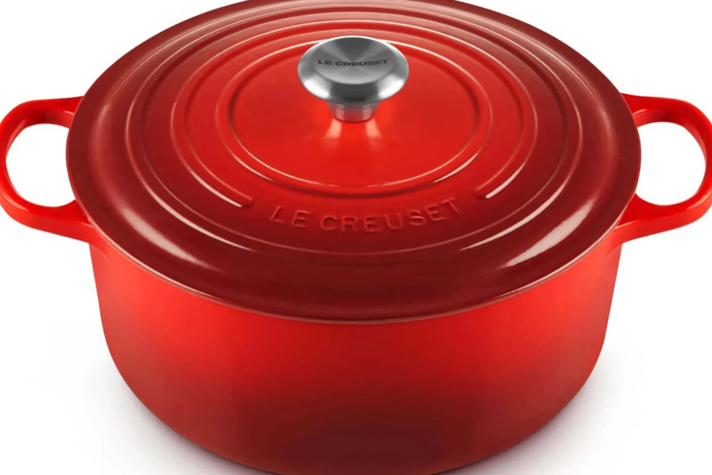 Cocotte ronde en fonte émaillée Le Creuset Signature 28cm Cerise