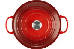 Cocotte ronde en fonte émaillée Le Creuset Signature 28cm Cerise