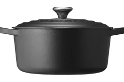 Cocotte ronde en fonte émaillée Le Creuset Signature 28cm Noir Mat