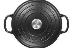 Cocotte ronde en fonte émaillée Le Creuset Signature 28cm Noir Mat