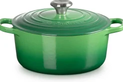Cocotte ronde en fonte émaillée Le Creuset Signature 24cm Bambou
