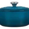 Cocotte ronde en fonte émaillée Le Creuset Signature 24cm Deap Teal