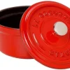 Cocotte ronde en fonte émaillée STAUB cerise