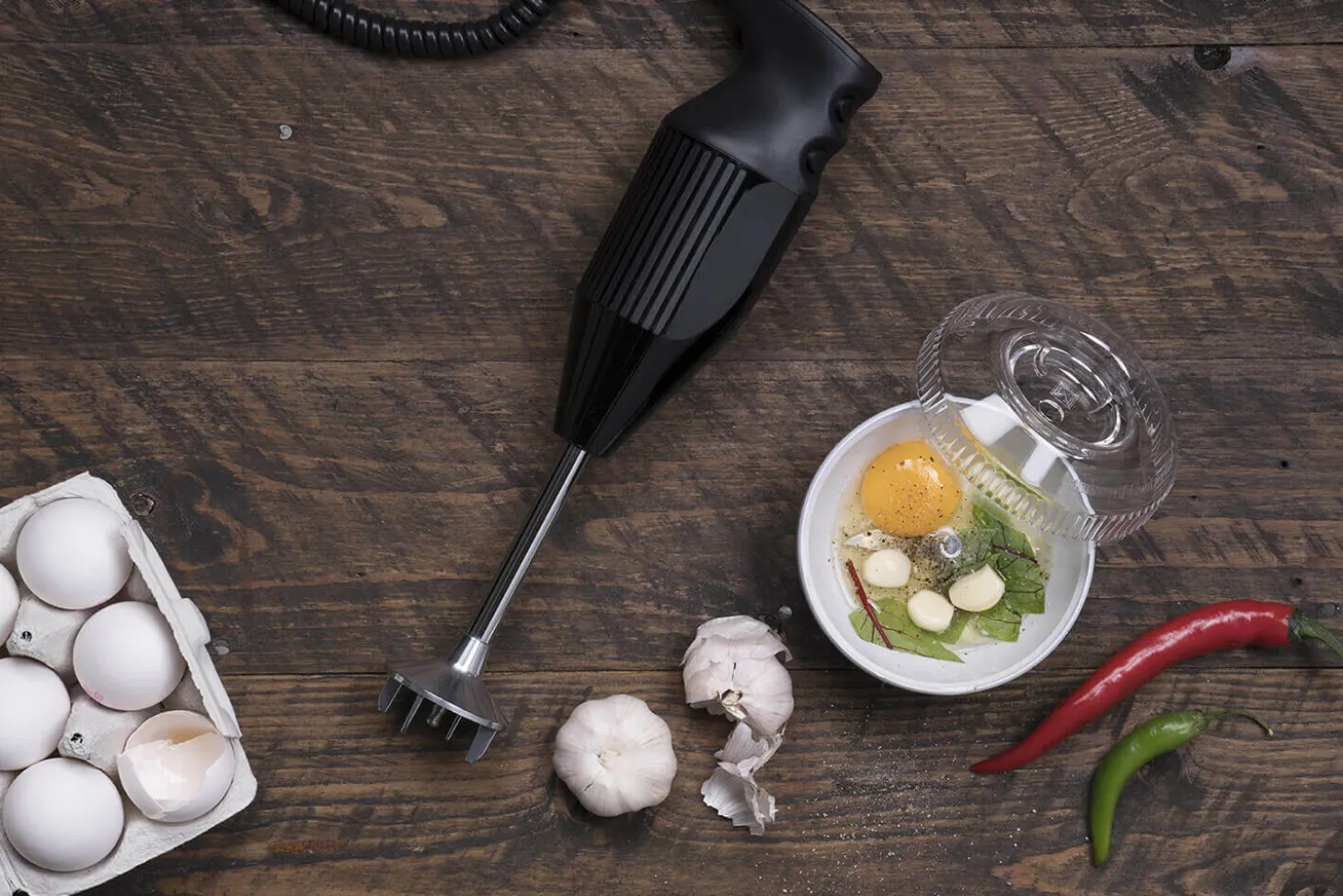 Coffret Bamix Barbecue M200 Deluxe noir - accessoires + tablier + livre de recettes