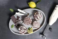 Coffret Bamix Pâtisserie M200 Swissline crème - accessoires + livre de recettes