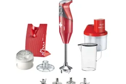 Coffret Bamix SuperBox couleur Rouge - Bamix SwissLine + SliceSy et accessoires