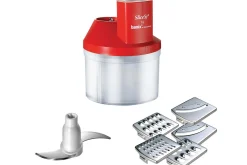 Coffret Bamix SuperBox couleur Rouge - Bamix SwissLine + SliceSy et accessoires