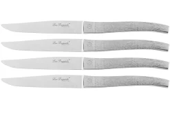 Coffret bois 4 couteaux à steak Alphonse Lou Laguiole inox monobloc
