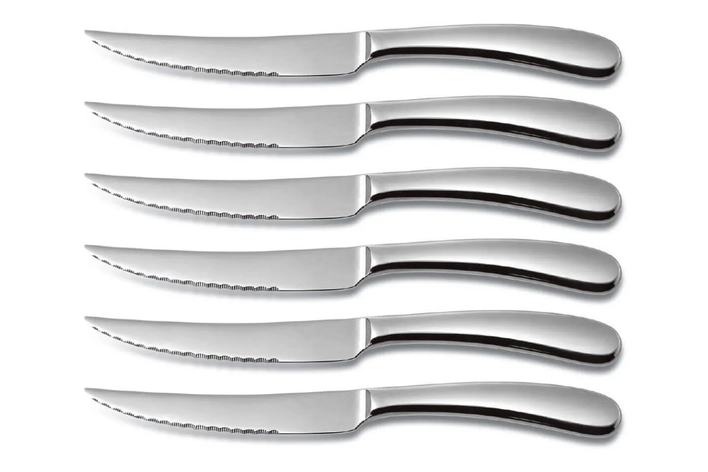 Coffret bois 6 couteaux à steak Comas Sutil acier inox 13/0