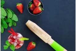 Coffret cadeau Cookut spécial mojito 1 pilon + 2 pailles en verre + 1 livre de recettes