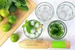 Coffret cadeau Cookut spécial mojito 1 pilon + 2 pailles en verre + 1 livre de recettes