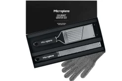 Coffret cadeau Microplane Gourmet 2 râpes + 1 gant de protection