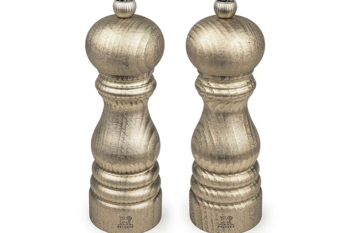 Coffret cadeau 2 moulins Peugeot Golden Paris en bois de hêtre 18cm